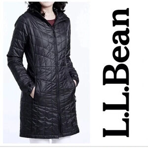 LL Bean Primaloft packaway. long puffer Coat SZ SP